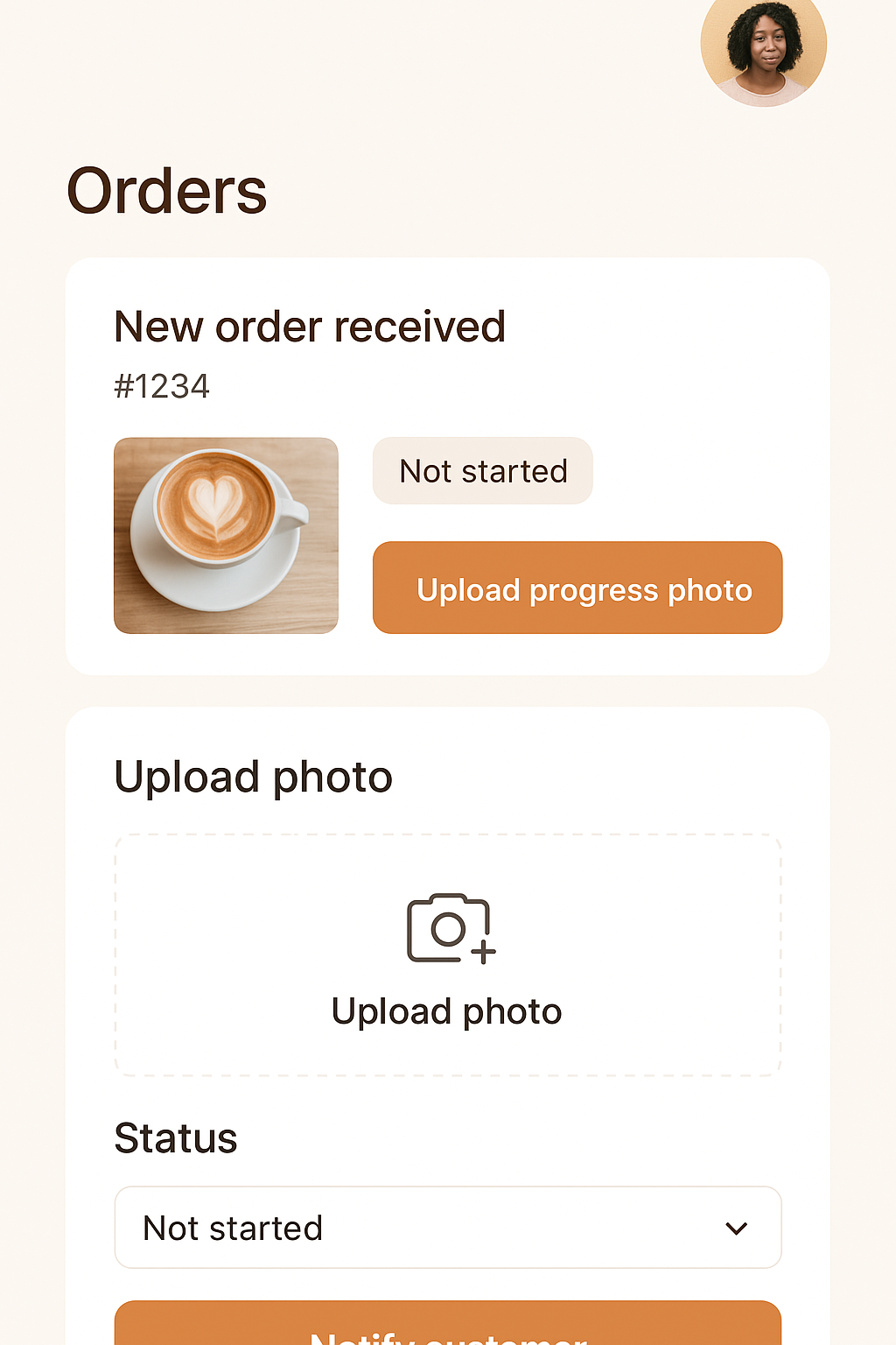 Seller dashboard